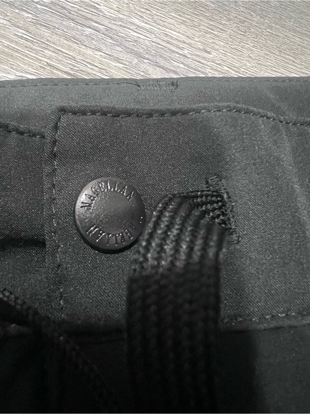 Women’s  Black Stretch Drawstring Pants - Picture 5 of 9